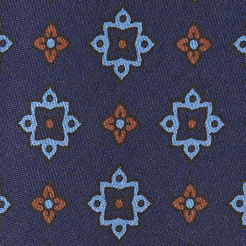 CRAVATTA IN SETA BLU SCURO