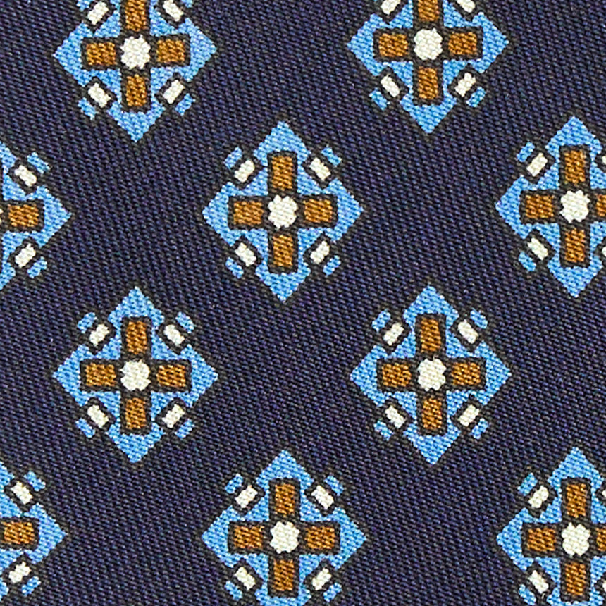 CRAVATTA IN SETA BLU SCURO