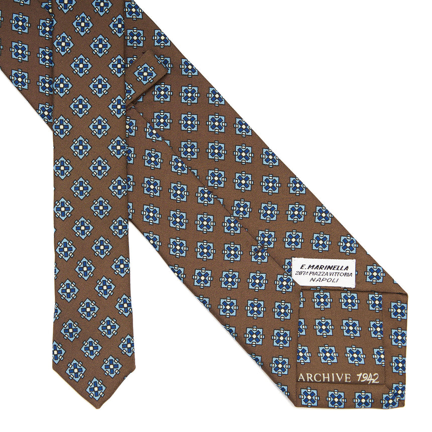 DARK BROWN SILK TIE