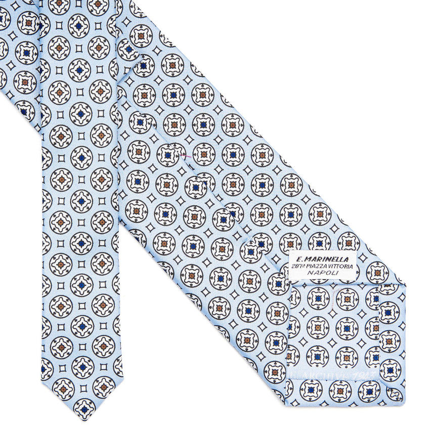 LIGHT BLUE SILK TIE