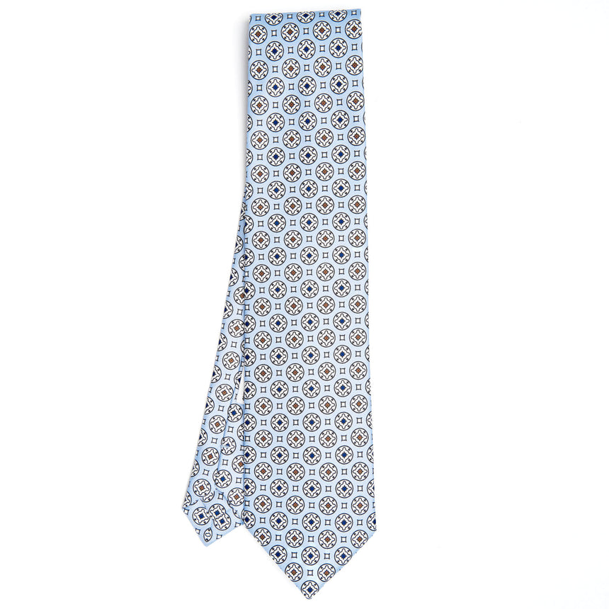 LIGHT BLUE SILK TIE