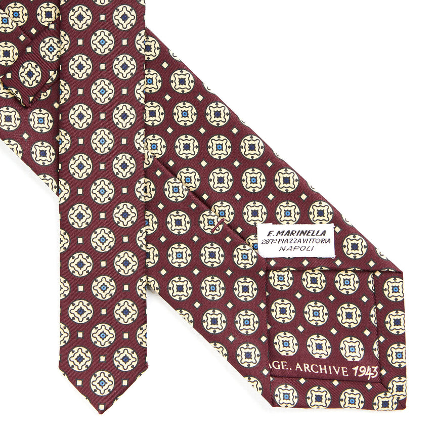 BURGUNDY SILK TIE