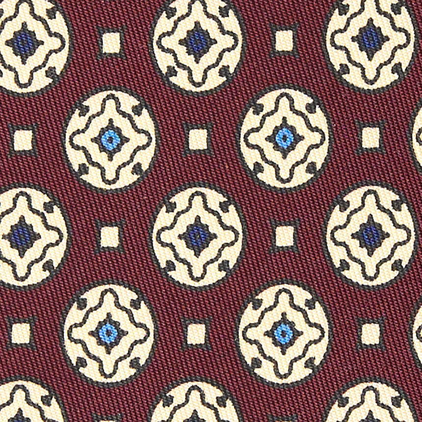 BURGUNDY SILK TIE