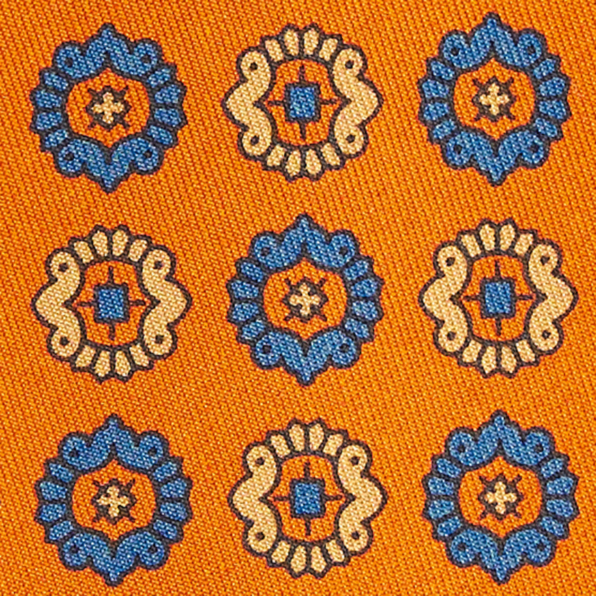 ORANGE SILK TIE