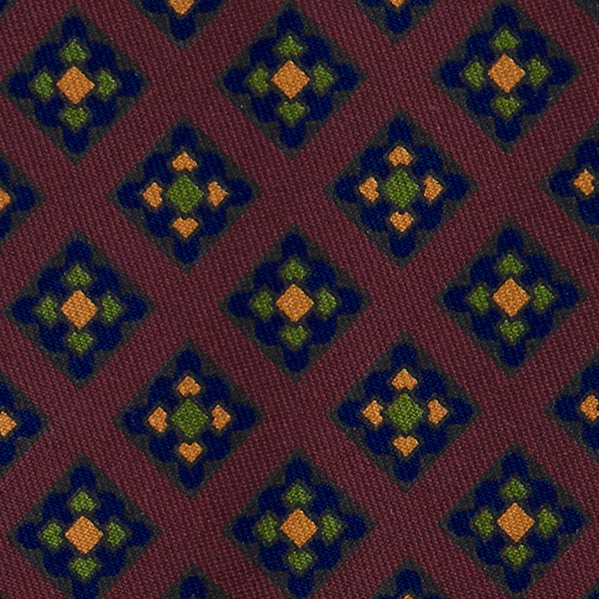CRAVATTA IN SETA BORDEAUX