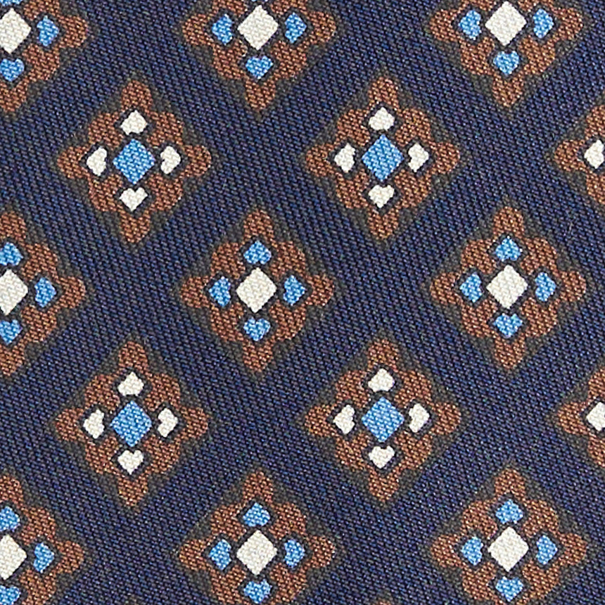 DARK BLUE SILK TIE