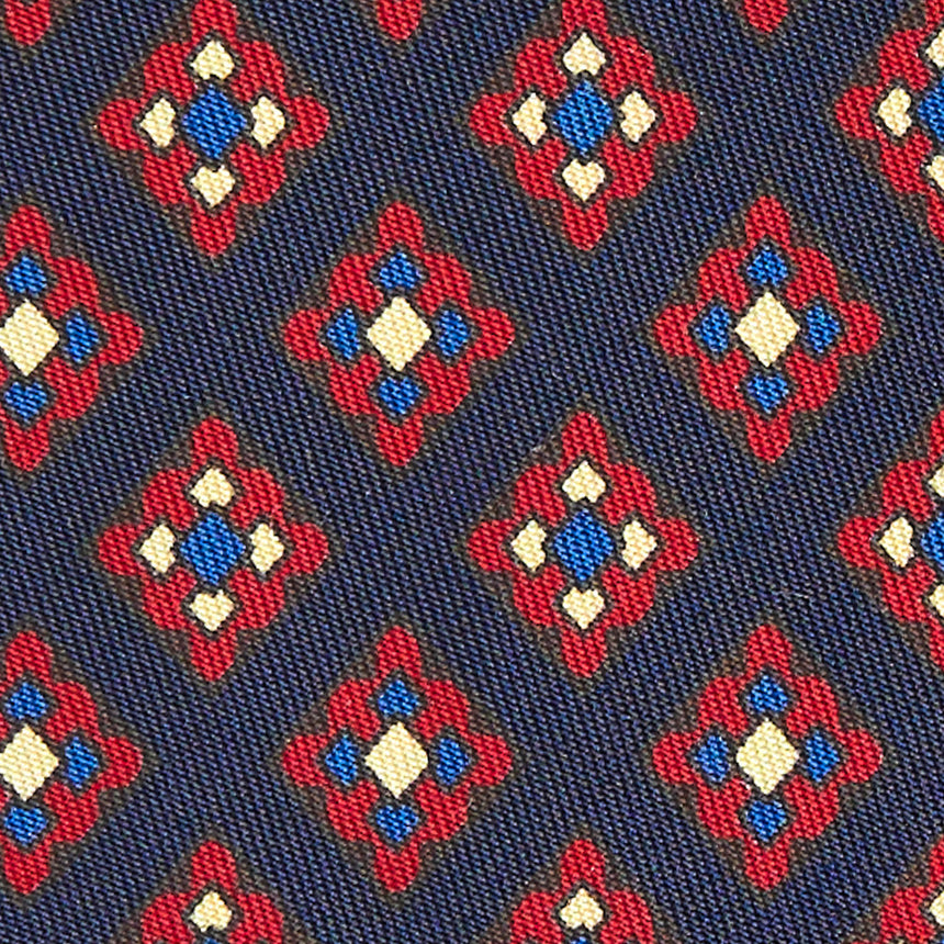 DARK BLUE SILK TIE
