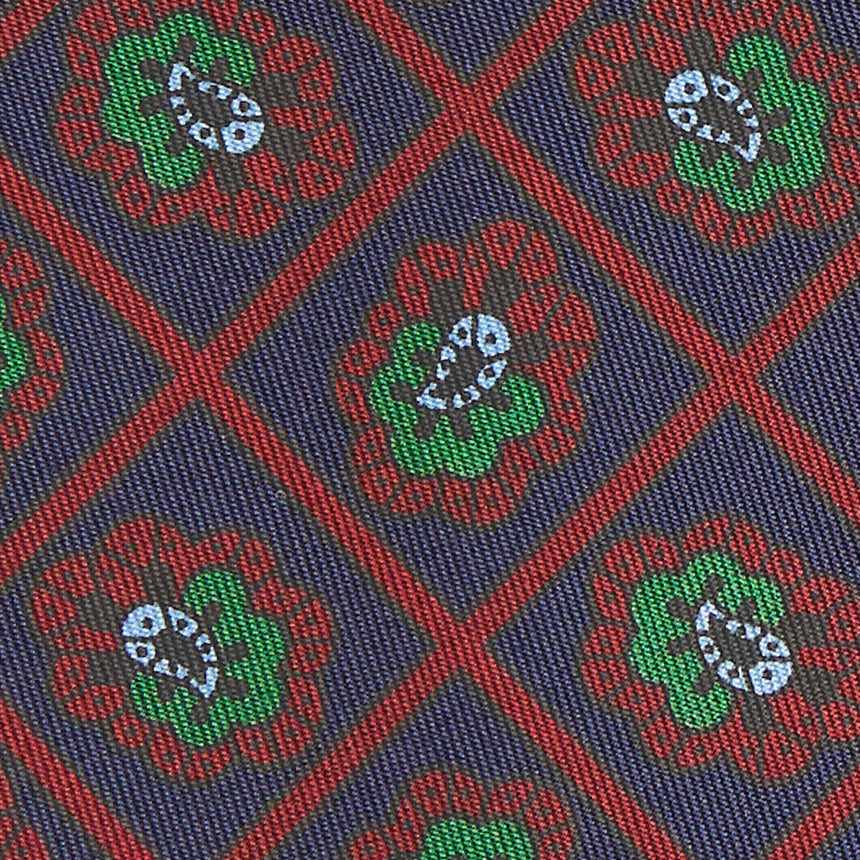 CRAVATTA IN SETA BLU SCURO