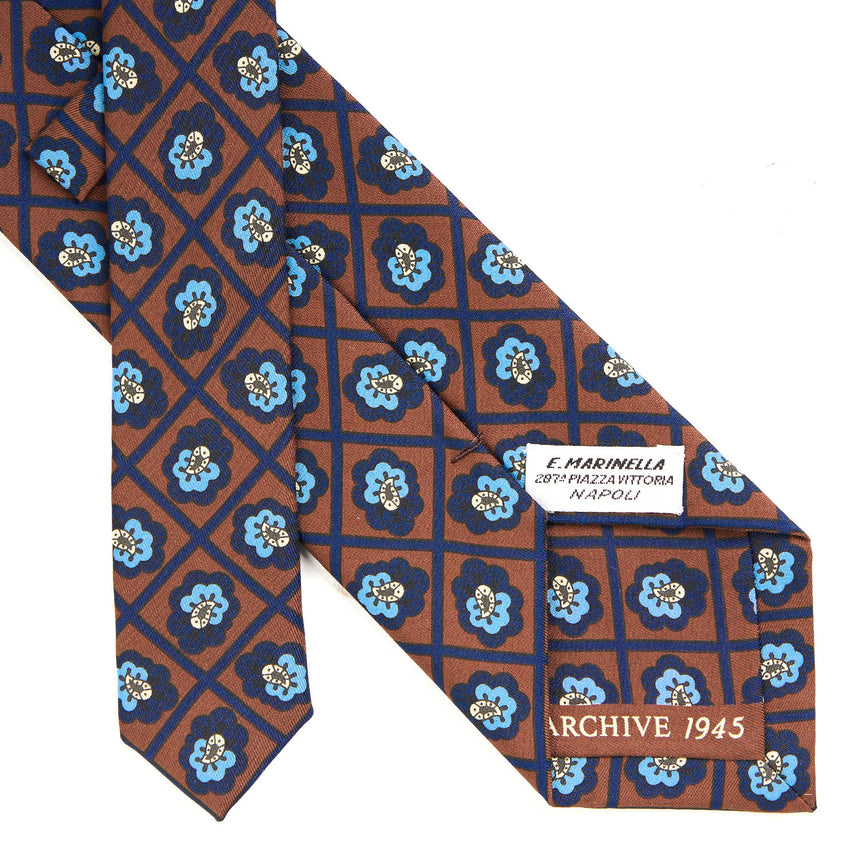 DARK BROWN SILK TIE