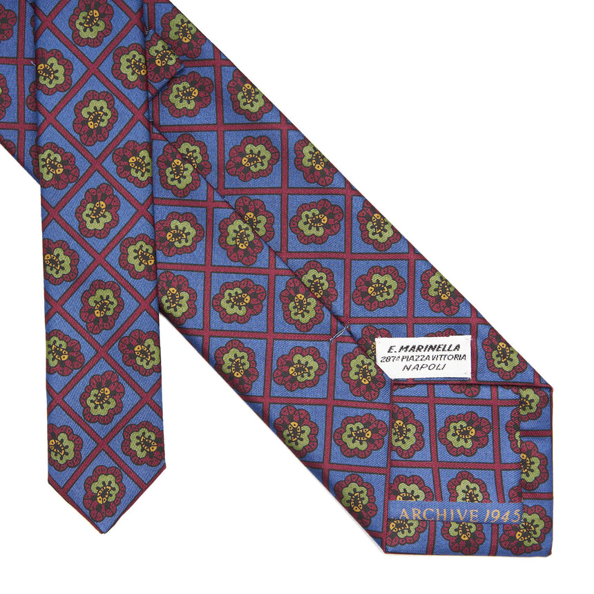 MID BLUE SILK TIE