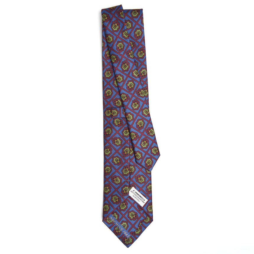 MID BLUE SILK TIE