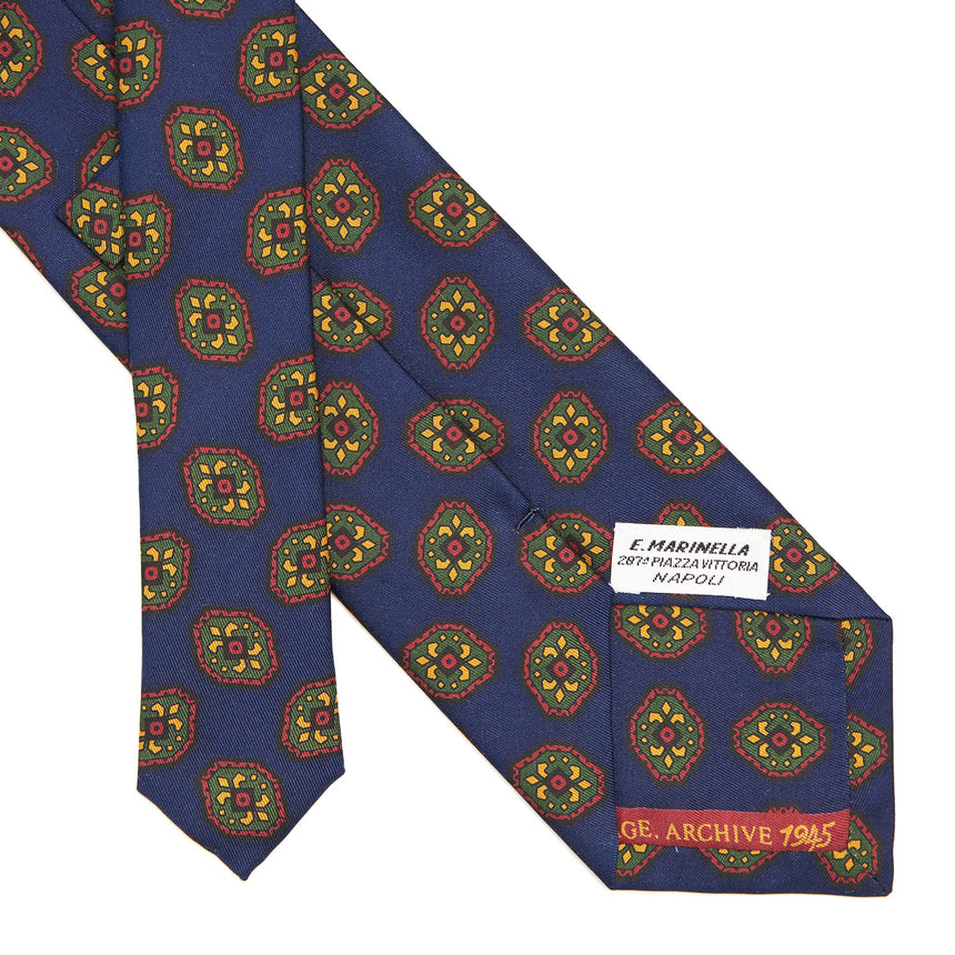 CRAVATTA IN SETA BLU SCURO