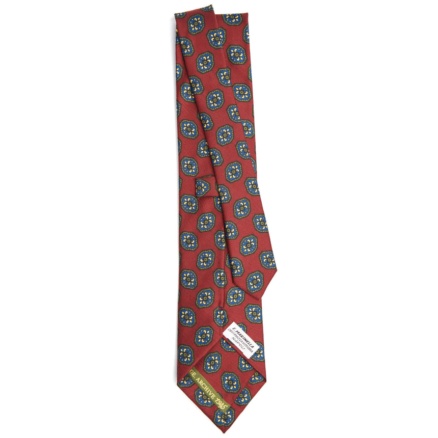 BURGUNDY SILK TIE