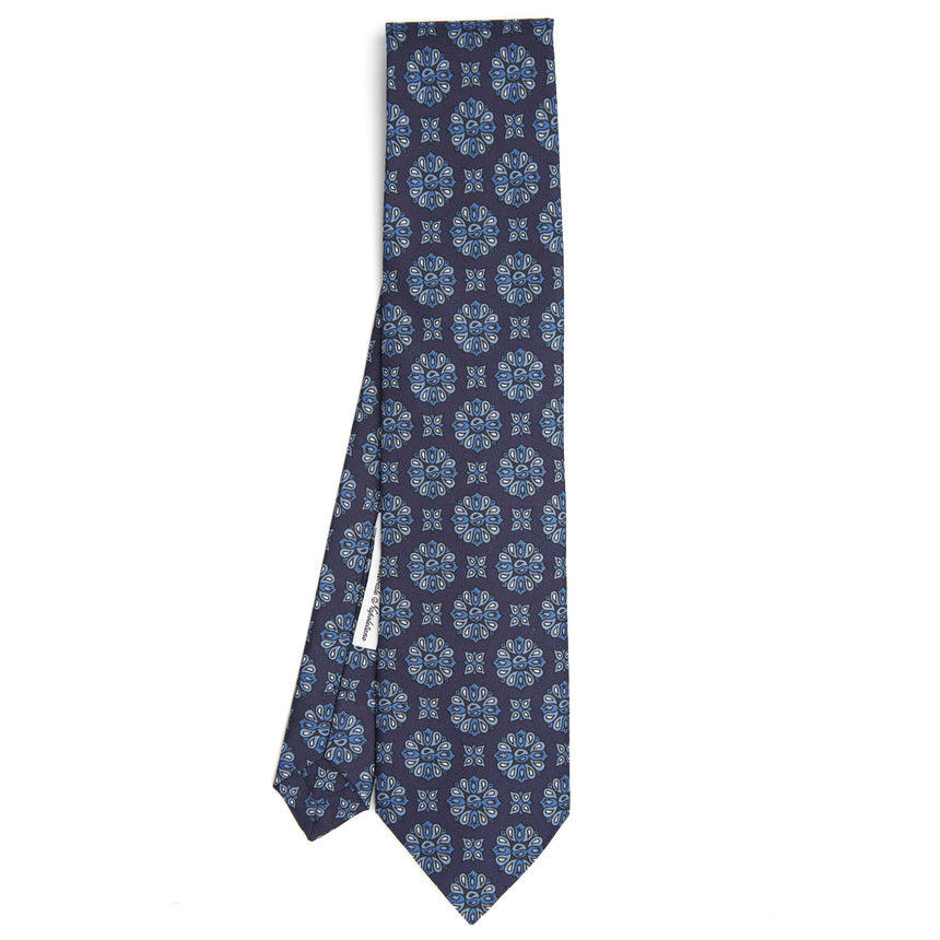 DARK BLUE SILK TIE