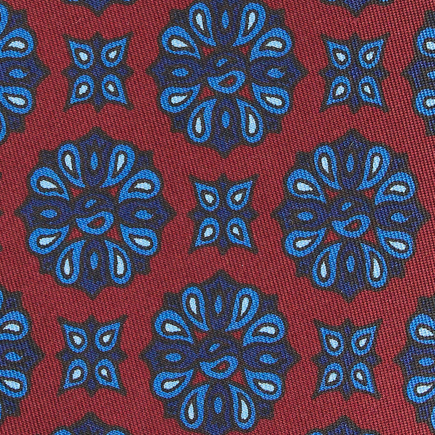 CRAVATTA IN SETA BORDEAUX