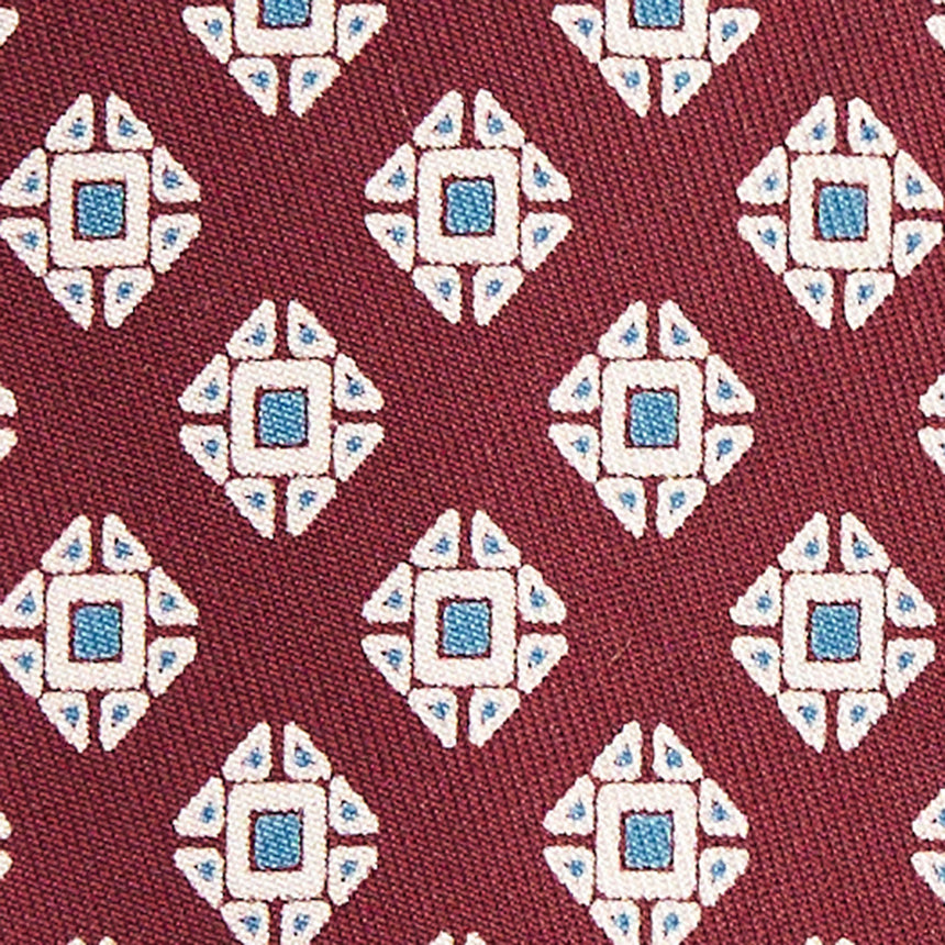 CRAVATTA IN SETA BORDEAUX