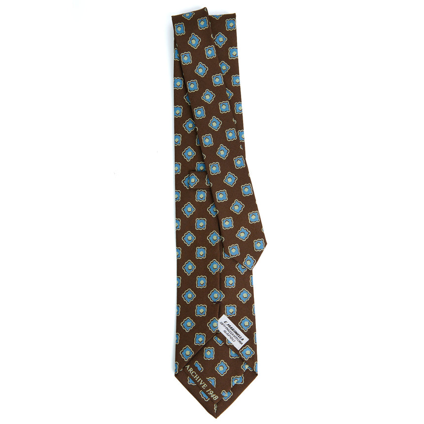 DARK BROWN SILK TIE