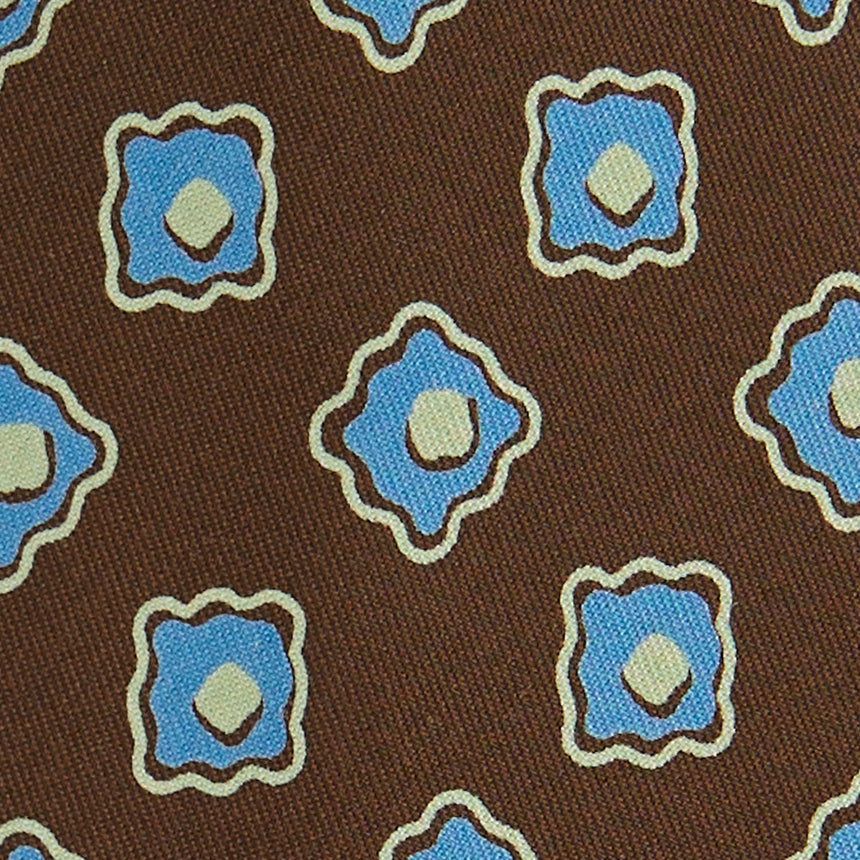 DARK BROWN SILK TIE