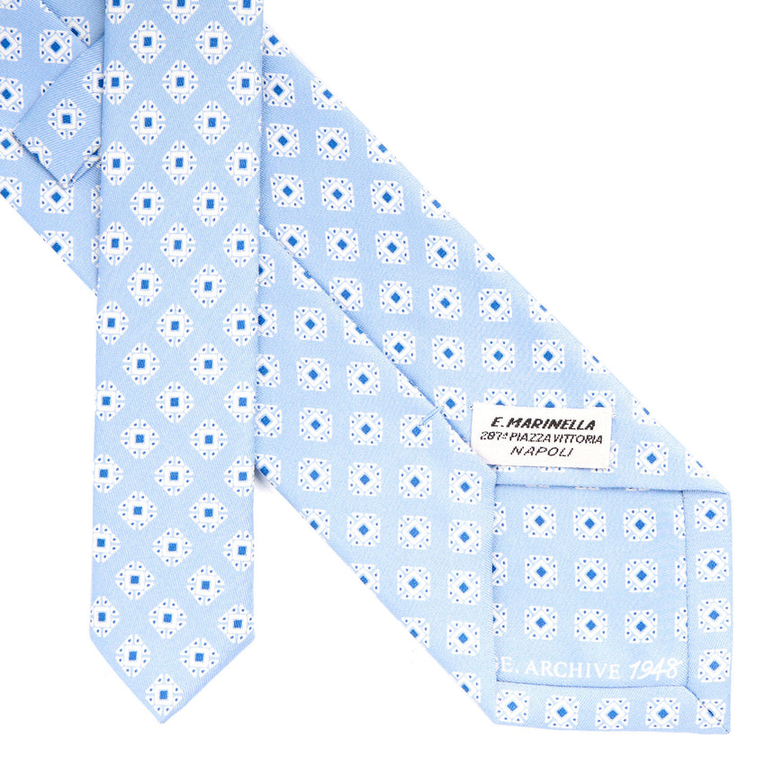 LIGHT BLUE SILK TIE