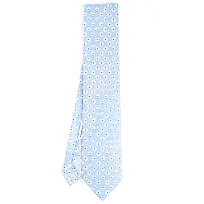 LIGHT BLUE SILK TIE