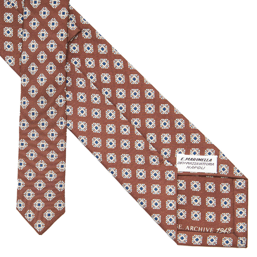 DARK BROWN SILK TIE
