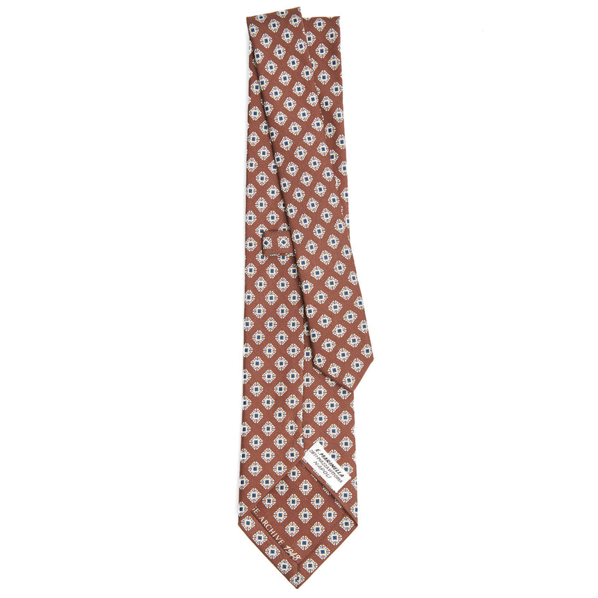 DARK BROWN SILK TIE
