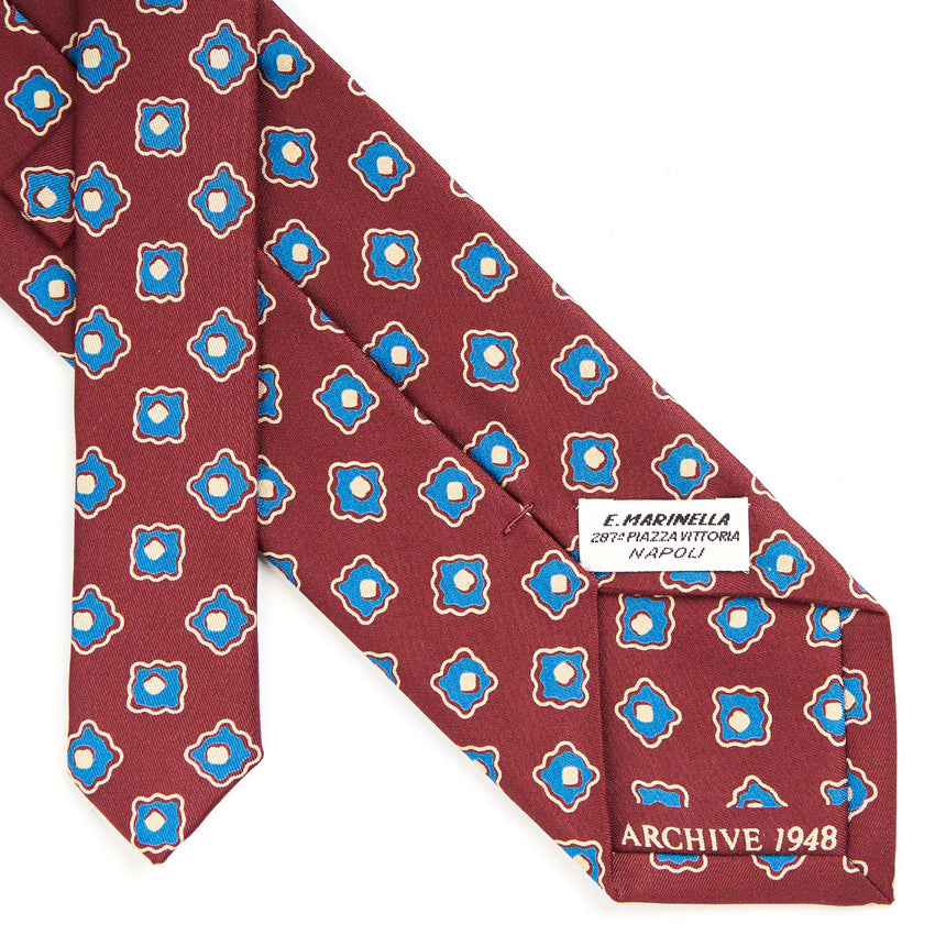 BURGUNDY SILK TIE