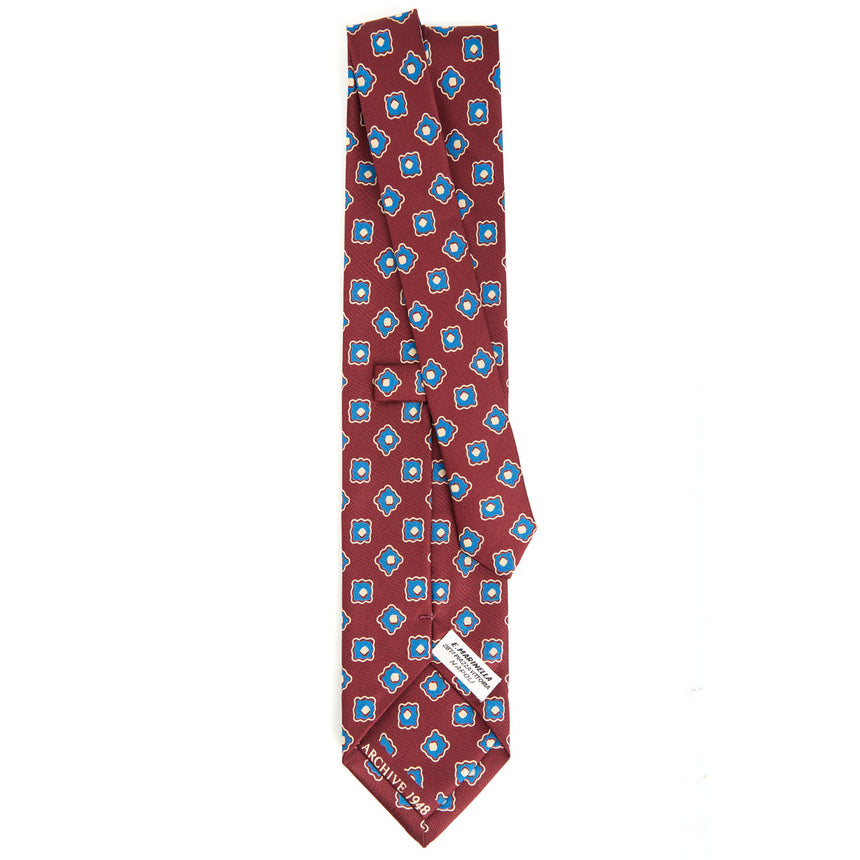 BURGUNDY SILK TIE
