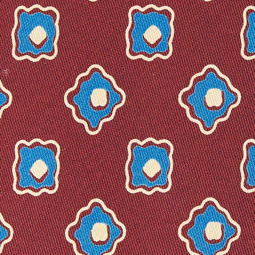 BURGUNDY SILK TIE