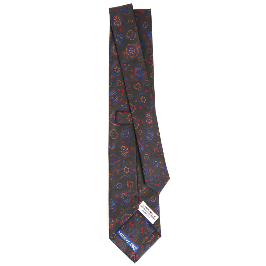 CRAVATTA IN SETA BLU SCURO
