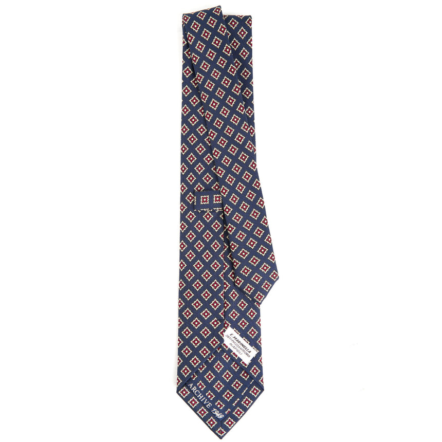 dark_blue_silk_tie_archive_collection_year_1949_full_back_view