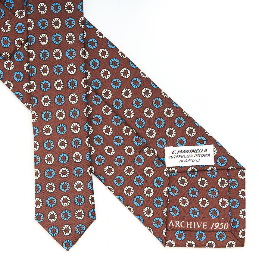 DARK BROWN SILK TIE