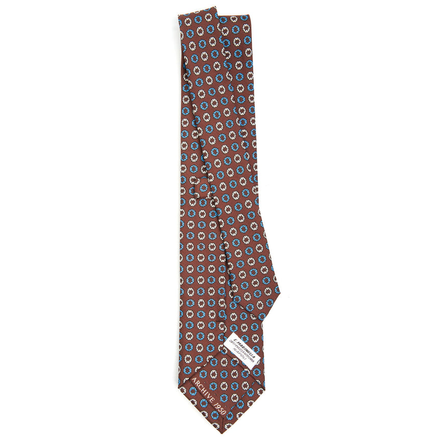 DARK BROWN SILK TIE