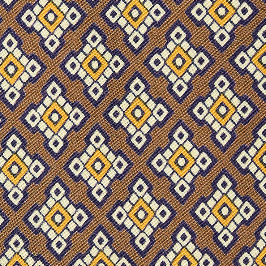 CRAVATTA IN SETA MARRONE CHIARO