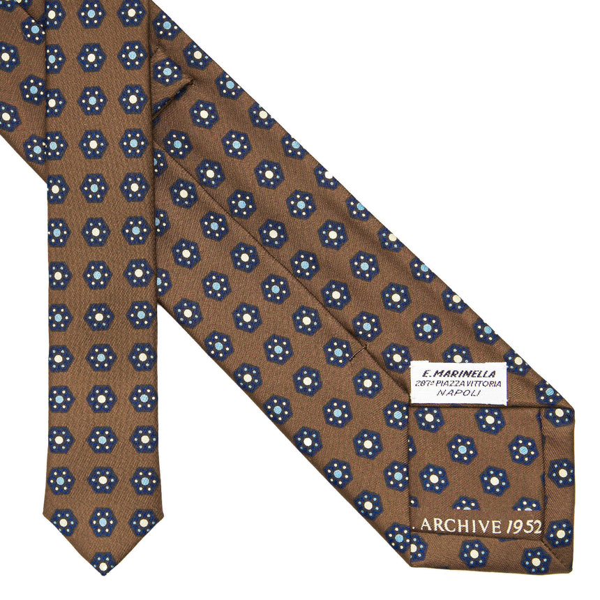 DARK BROWN SILK TIE