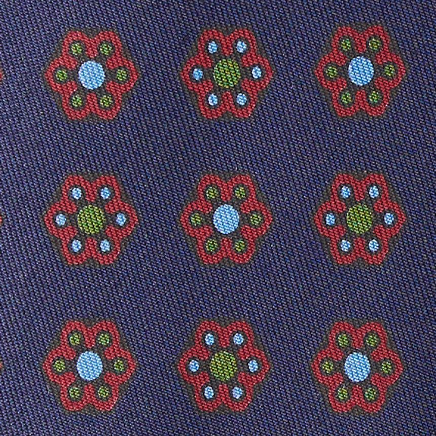 CRAVATTA IN SETA BLU SCURO