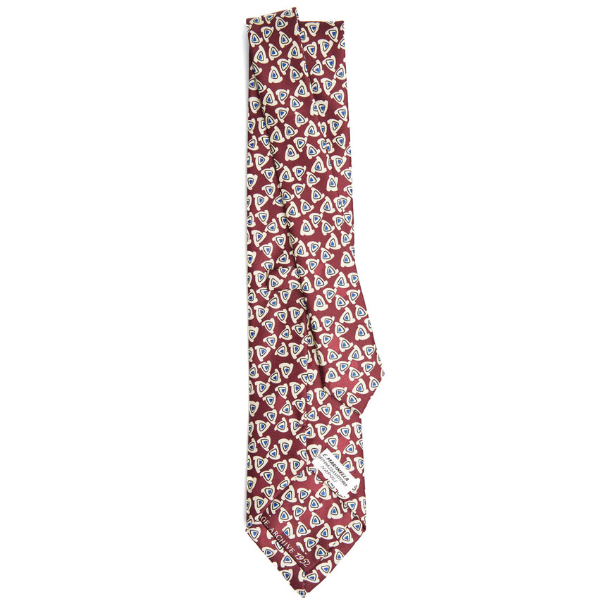 CRAVATTA IN SETA BORDEAUX
