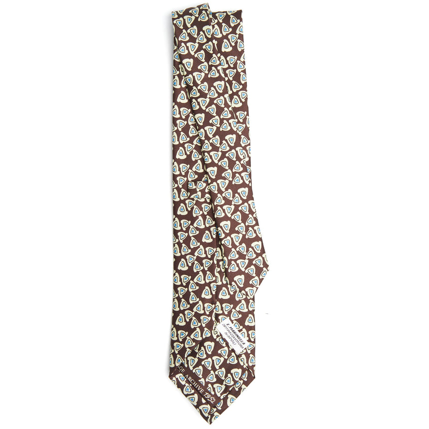 DARK BROWN SILK TIE