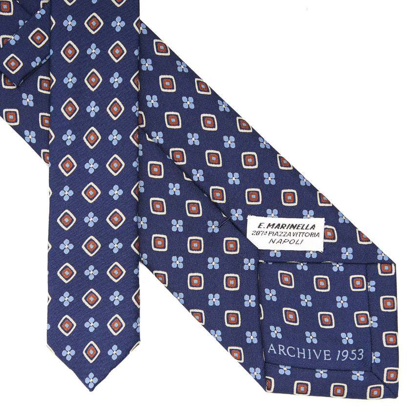 DARK BLUE SILK TIE