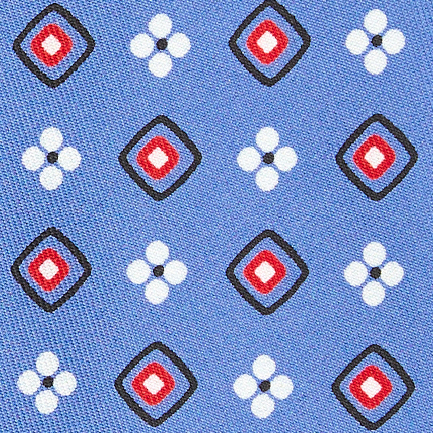CRAVATTA IN SETA AZZURRO POLVERE