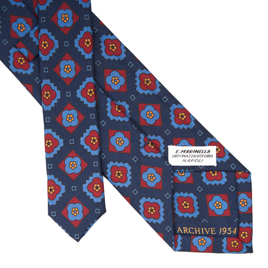 DARK BLUE SILK TIE