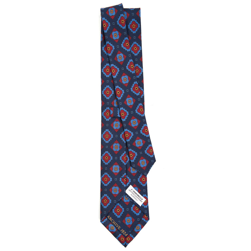 DARK BLUE SILK TIE