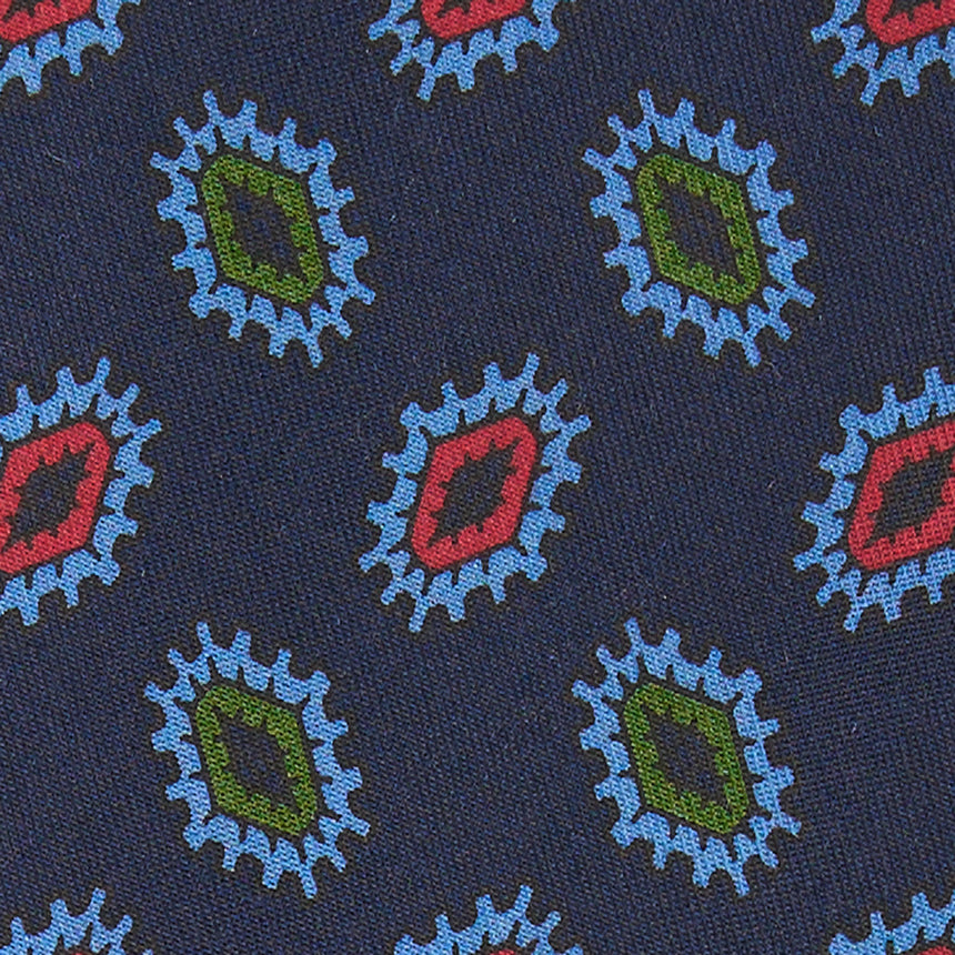 CRAVATTA IN SETA BLU SCURO