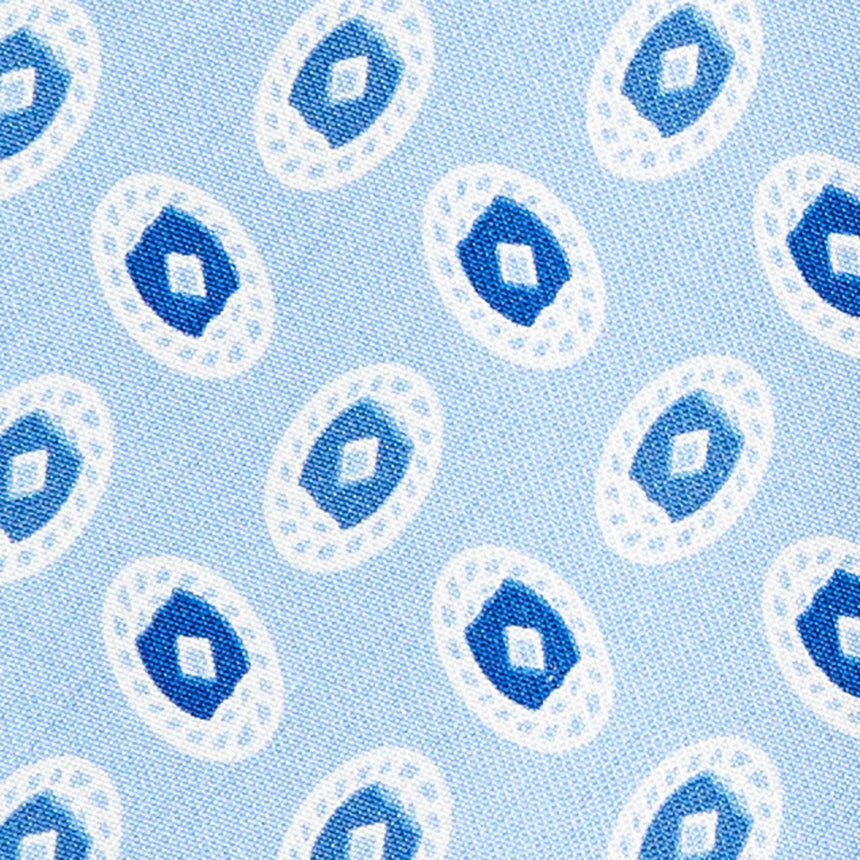 CRAVATTA IN SETA AZZURRA