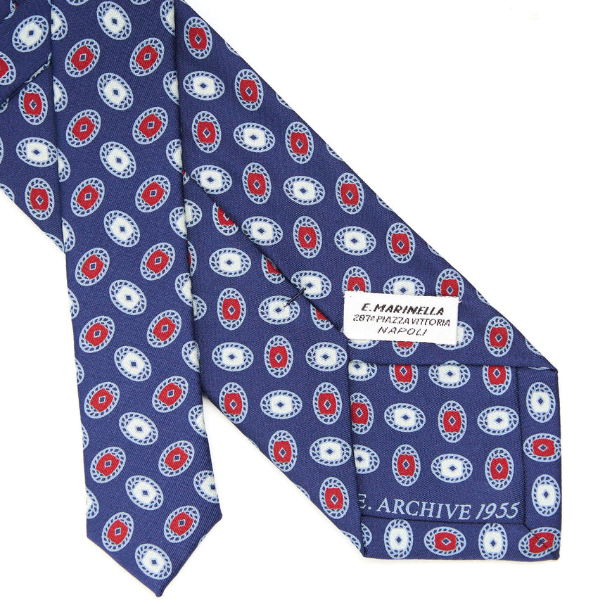 CRAVATTA IN SETA BLU