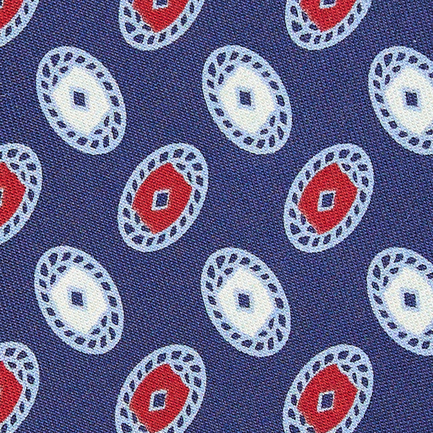 CRAVATTA IN SETA BLU