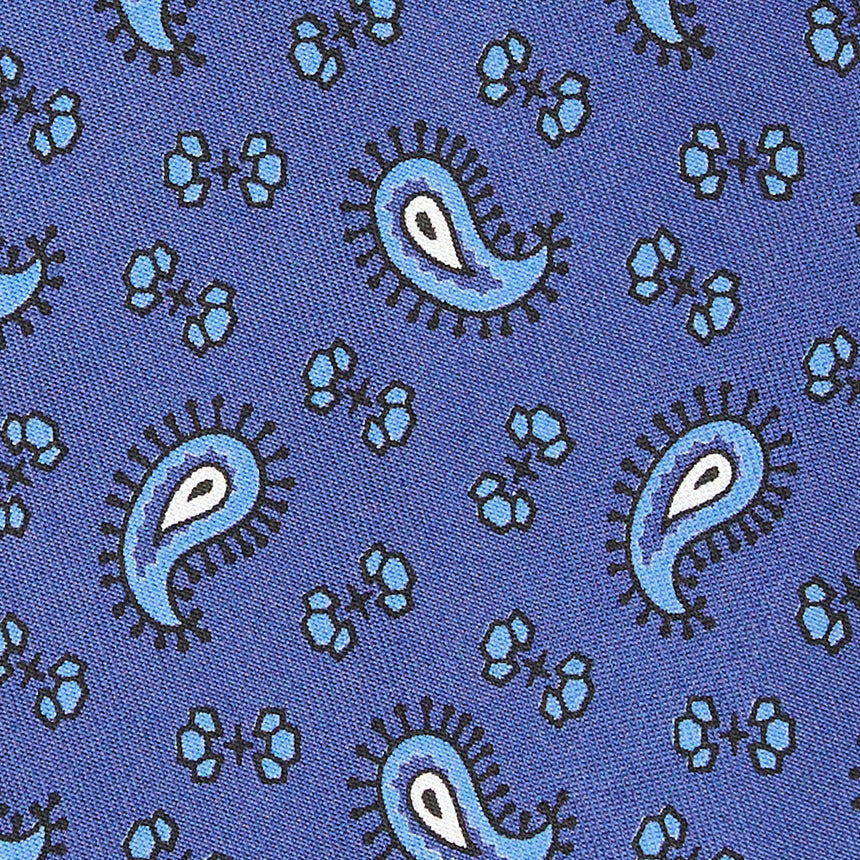 CRAVATTA IN SETA BLU