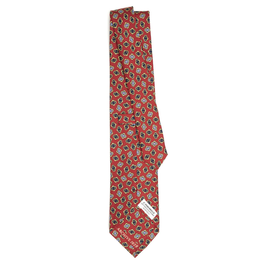 BURGUNDY SILK TIE