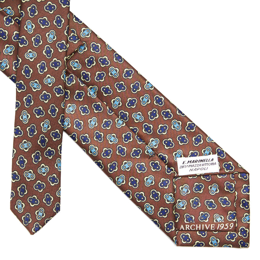 DARK BROWN SILK TIE