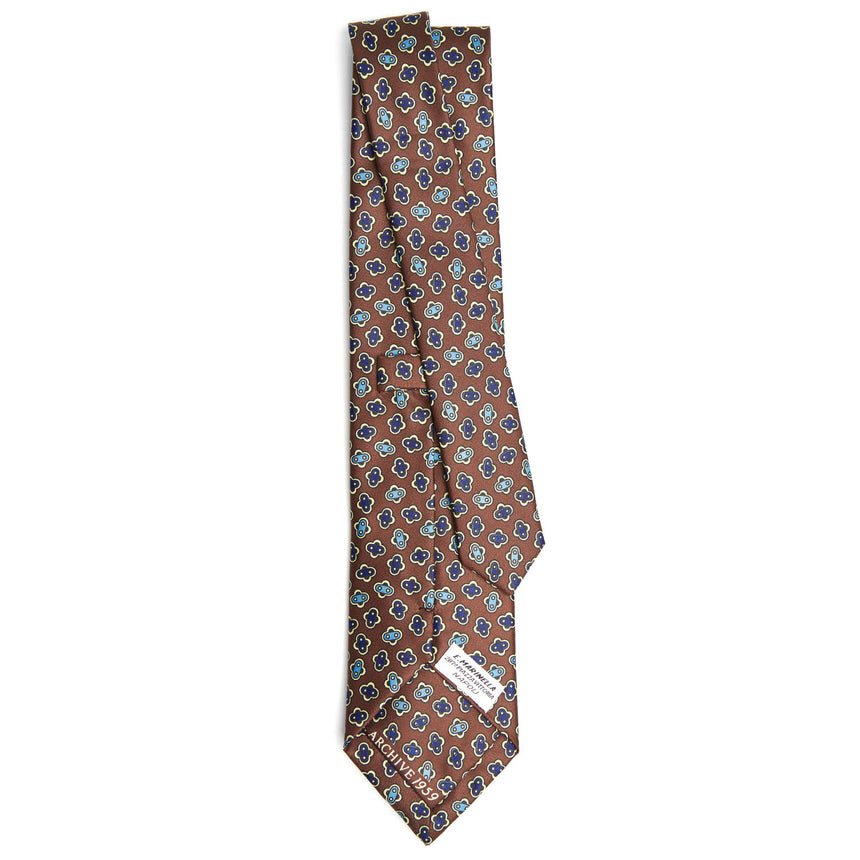 DARK BROWN SILK TIE